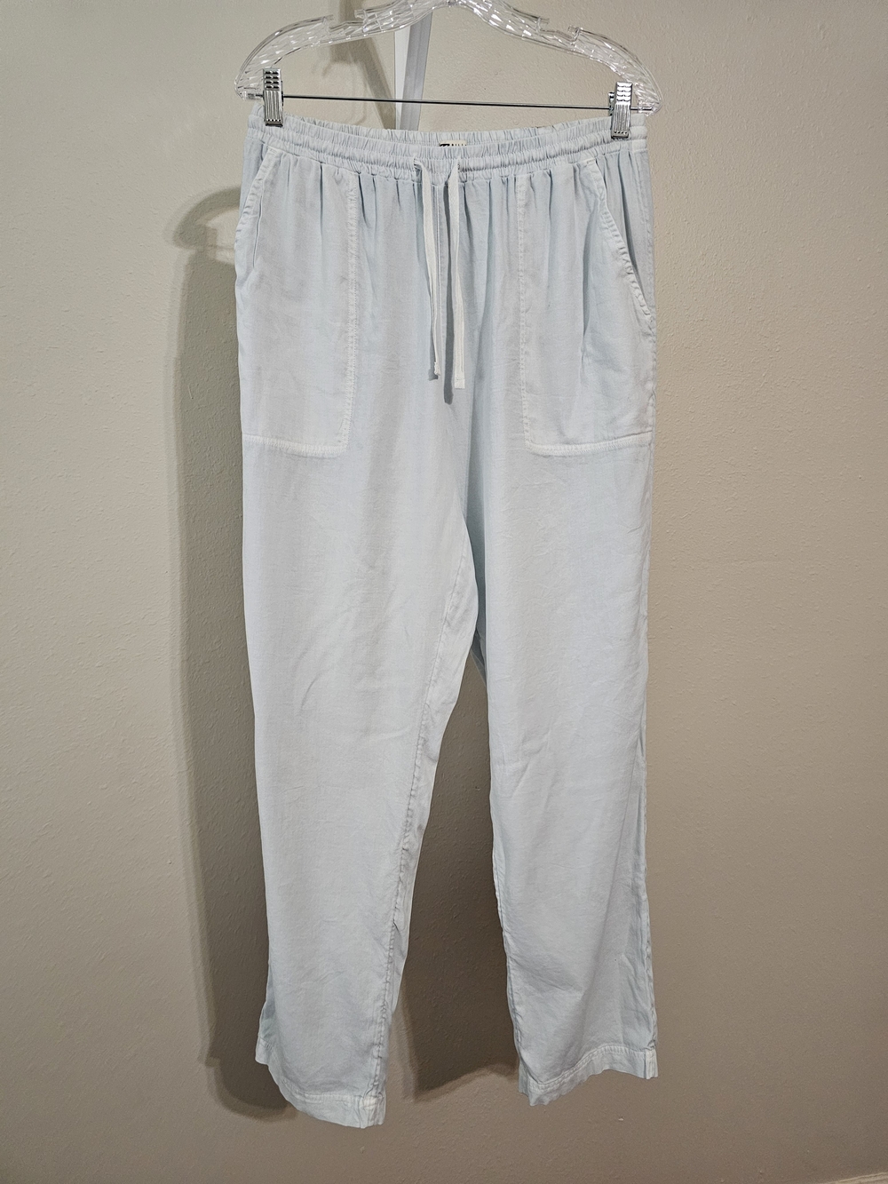Billabong Women's Road Trippin Elastic Waist Light Blue Drawstring Pants